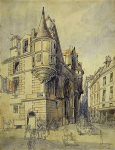 Hotel de Sens, rue du Figuier, ca.1833