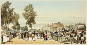 Hyde Park Bij Crosvenor Gate, plaat zestien uit Originele Uitzichten van Londen zoals het is door Thomas Shotter Boys