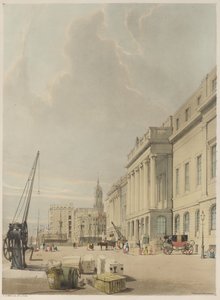 Londen zoals het is: Deur, Het Douanehuis door Thomas Shotter Boys