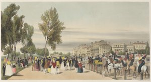 Londen Zoals Het Is: Hyde Park, nabij Grosvenor Gate door Thomas Shotter Boys