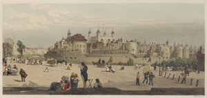 Londen Zoals Het Is: De Toren en Munt, vanaf Great Tower Hill door Thomas Shotter Boys