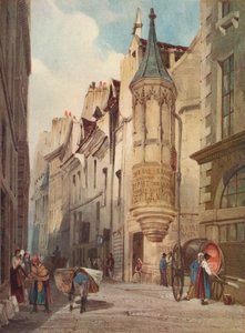 Parijse Straatscène Het Huis van Admiraal Coligny, 1831