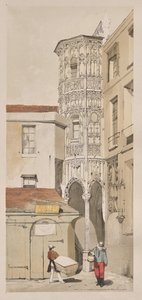 Pittoreske Architectuur in Parijs, Gent, Antwerpen, Rouen: Hôtel de la Tremouille, Rue des Bourbonnois, Parijs