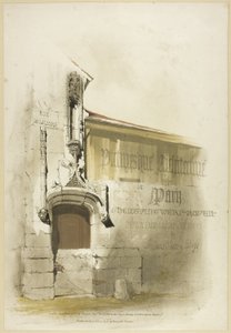 Pittoreske architectuur in Parijs, Gent, Antwerpen, Rouen, enz.