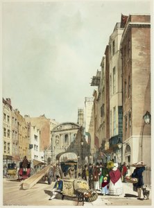 Temple Bar vanaf The Strand, plaat 22 uit Originele Zichten van Londen zoals het Is