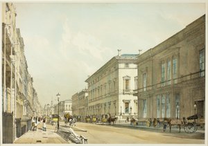 De Clubhuizen en Pall Mall, plaat dertien uit Originele Zichten van Londen zoals het is door Thomas Shotter Boys