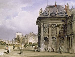 Het Île de la Cité vanaf het Institut, Parijs, ca. 1830-39 door Thomas Shotter Boys