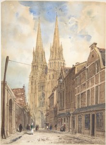 Gezicht op Bayeux door Thomas Shotter Boys