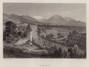 Thun (kleur litho) door Thomas Sidney (after) Cooper