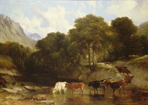 De waterplaats door Thomas Sidney Cooper