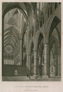 Transept van Westminster Abbey, Londen door Thomas Snr. Malton
