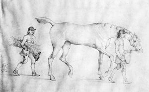 Paard en stalknechten, 1754