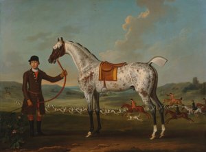 Scipio, een gevlekte jager, eigendom van kolonel Roche door Thomas Spencer