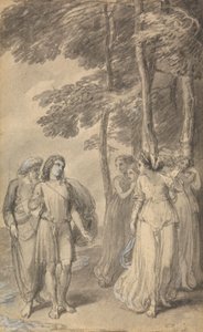 Een van Zes Illustraties bij Fenelons "De Avonturen van Telemachus zoon van Odysseus"