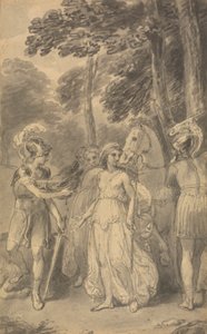 Een van zes illustraties bij Fenelons "De avonturen van Telemachus, zoon van Ulysses"