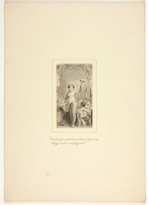 Studie voor een plaat uit De taak door Thomas Stothard