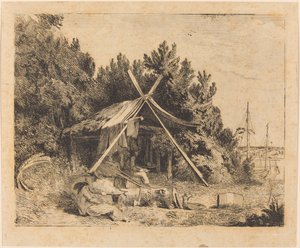 Het Kamp van Stothard, Blake, Ogleby door Thomas Stothard