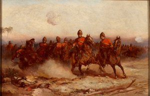 4e Dragonders in Egypte door Thomas Strong Seccombe
