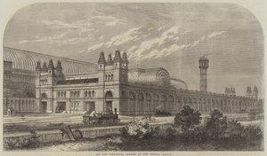 Het nieuwe hooggelegen station bij het Crystal Palace door Thomas Sulman