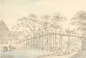 Brug over de Severn bij Newtown, Kijkend naar de Rivier