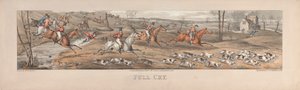 Een set van vier: Full Cry. Londen, uitgegeven door Thos. McLean, 1824