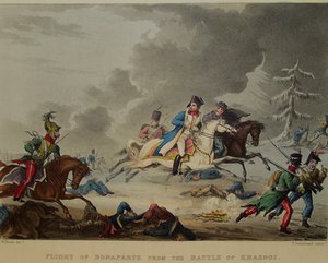 De vlucht van Bonaparte van de Slag bij Krasnoi, 1815
