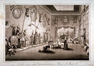 De Hoplotheca, Brook Street, Westminster, Londen, ca. 1810 door Thomas Sutherland