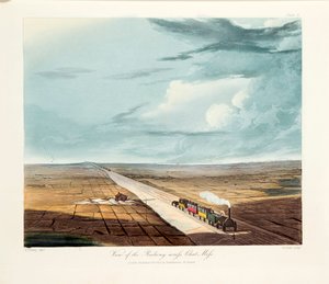 Rainhill Bridge, Chat Moss, nabij Liverpool door Thomas Talbot Bury