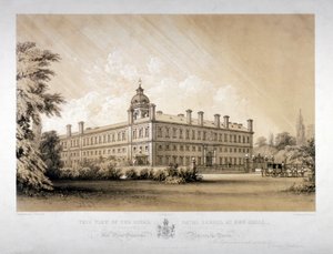 De Koninklijke Marine School in New Cross, Lewisham, Londen, ca. 1870 door Thomas Talbot Bury