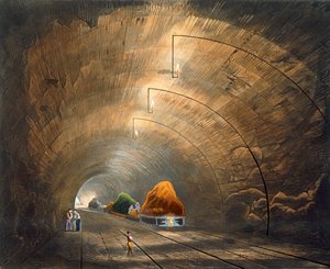 De Tunnel, Liverpool en Manchester Railway door Thomas Talbot Bury