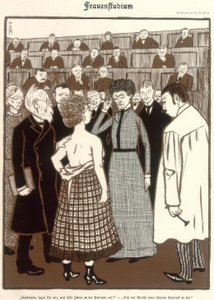 Vrouwenstudie door Thomas Theodor Heine
