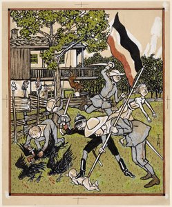 Zoals de ouden zongen; Simplicissimus V/22 door Thomas Theodor Heine