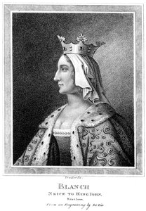 Blanche van Castilië 1188-1252, nicht van koning Jan