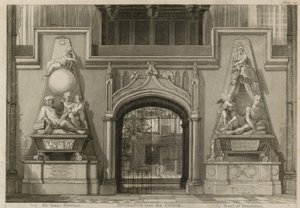 Ingang naar het Koor, Westminster Abbey, Londen door Thomas Uwins