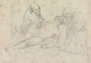 De dood van - ingesteld door William Etty R.A. door Thomas Uwins