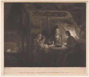 Jupiter en Mercurius in het huis van Philemon en Baucis