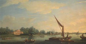 De Theems bij Chelsea door Thomas Whitcombe