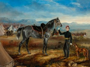 Charley, het paard van Kapitein T W Goodrich, Cape Mounted Riflemen
