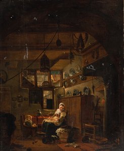 Interieur van een Nederlandse Boerderij
