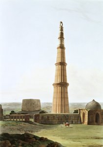 De Qutb Minar bij Delhi