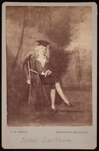 Portret van James Smithson 1765-1829, 1786 gefotografeerd in de jaren 1870