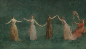 Zomer door Thomas Wilmer Dewing
