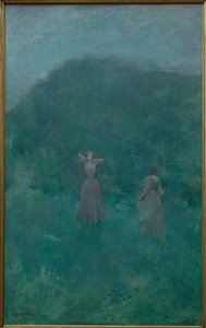 Zomer, 1893 door Thomas Wilmer Dewing
