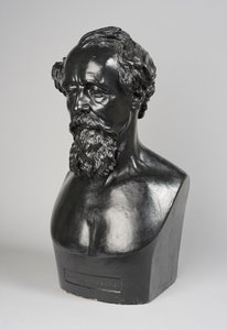 Kopie van een buste van Charles Dickens door Thomas Woolner