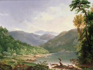 Kentucky River, nabij Dic River door Thomas Worthington Whittredge