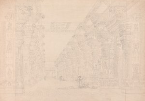 Tremal Naigs Choultry, Madura, juli 1792 door Thomas und William Daniell
