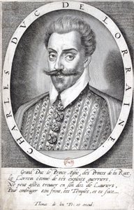 Portret van Karel III, hertog van Lotharingen door Thomas de Leu - Gallica (aangepast) door Thomas de Leu