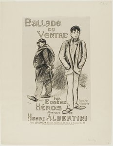 Ballade du Ventre door Théophile Alexandre Pierre Steinlen