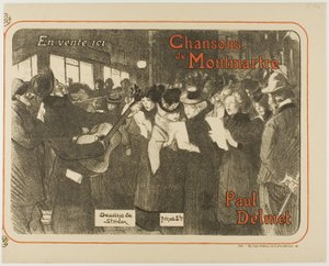 Liedjes van Montmartre door Théophile Alexandre Pierre Steinlen