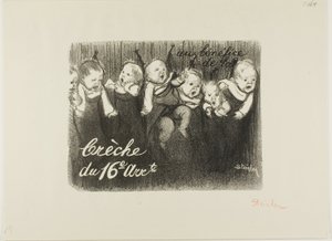 Ten voordele van de kwekerij van het 16e arrondissement door Théophile Alexandre Pierre Steinlen